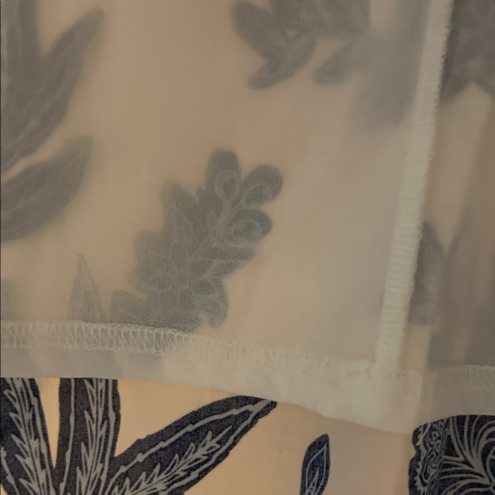 Moon River: Blue Floral Maxi Skirt 💯 cotton. Small. Anthropologie brand. - Picture 3 of 7